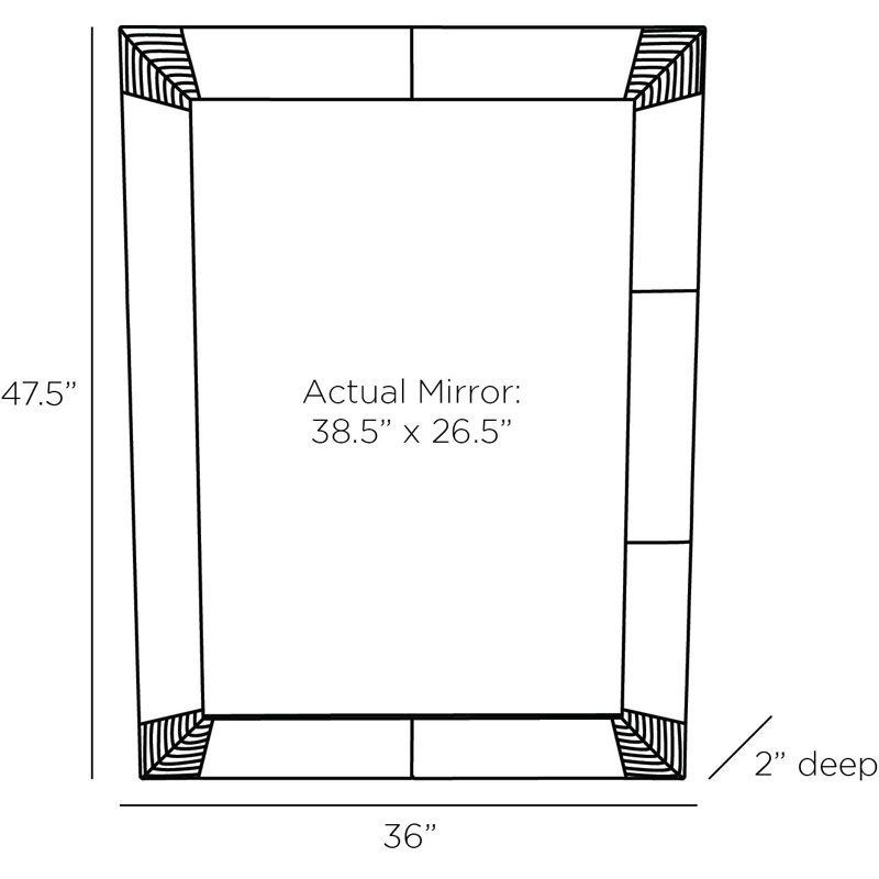 Amara Rectangle Beveled Mirror