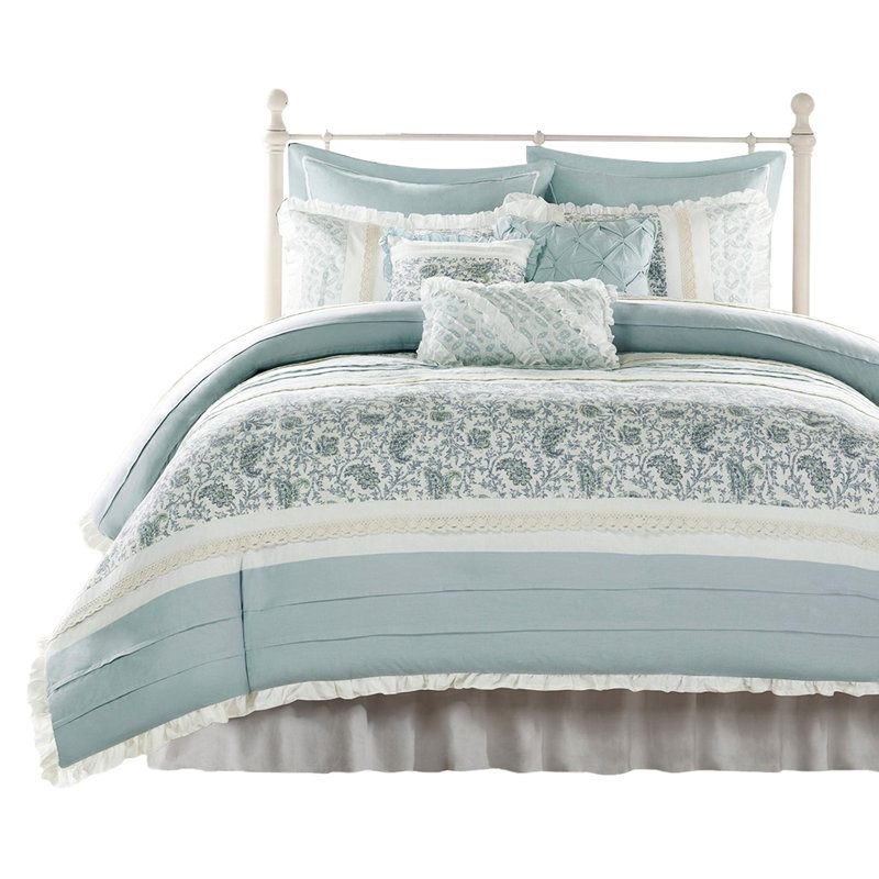Housse de couette en coton très grande taille 9 pièces Cottage