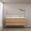 Meuble-lavabo mural de 152 cm avec lavabo intégré en résine
