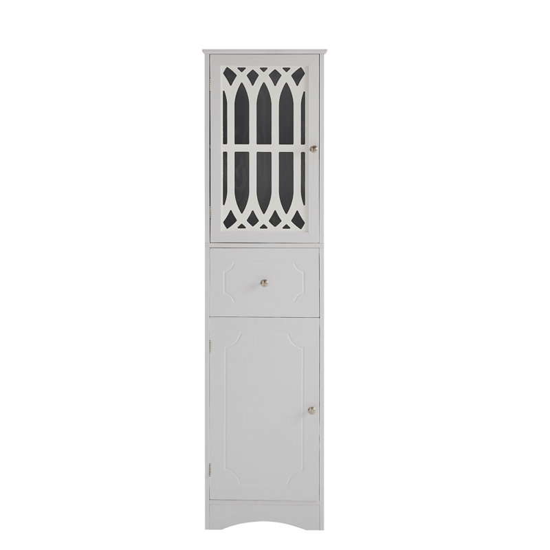 Tall Bathroom Cabinet, White