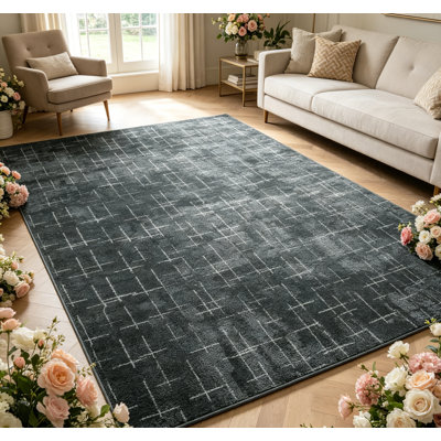 Tapis de maison de campagne délavé traditionnel lavable doux pour chambre à coucher Tapis de sol intérieur pour bureau à domicile Maison Décor Vintage Salon