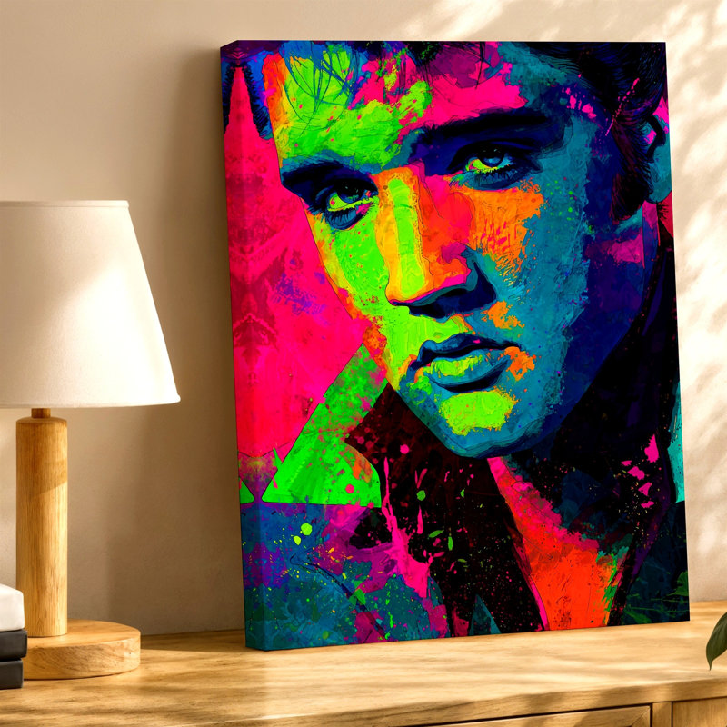 Reproduction d'art sur toile néon Pop Art, 18 x 24 in