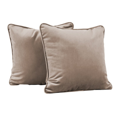Rectangle Lumbar Microfiber Pillow with Piping, 2-pack