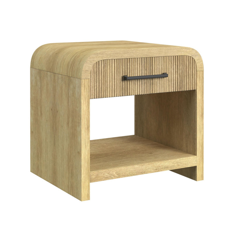 Palaiseur End Table with USB in Natural