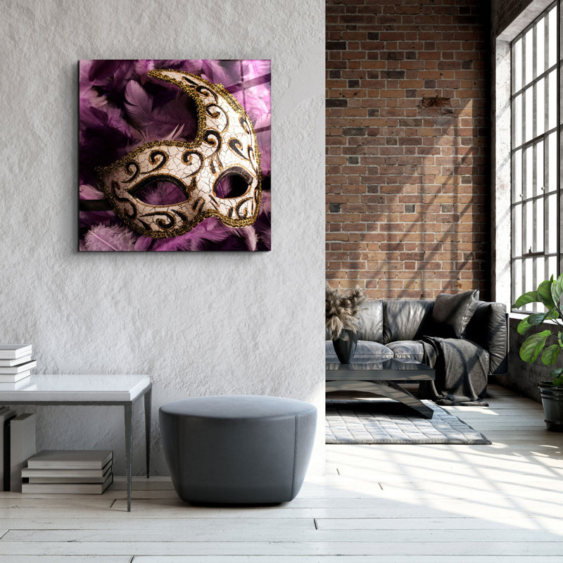Stunning Decorative Tempered Glass Painting, 19.7 x 19.7 Inches | 100% Tempered Glass, Thickness: 0.16 Inches | UV Printing for Vibrant Colors | Perfect for Home Décor, Living Room or Office Wall Art