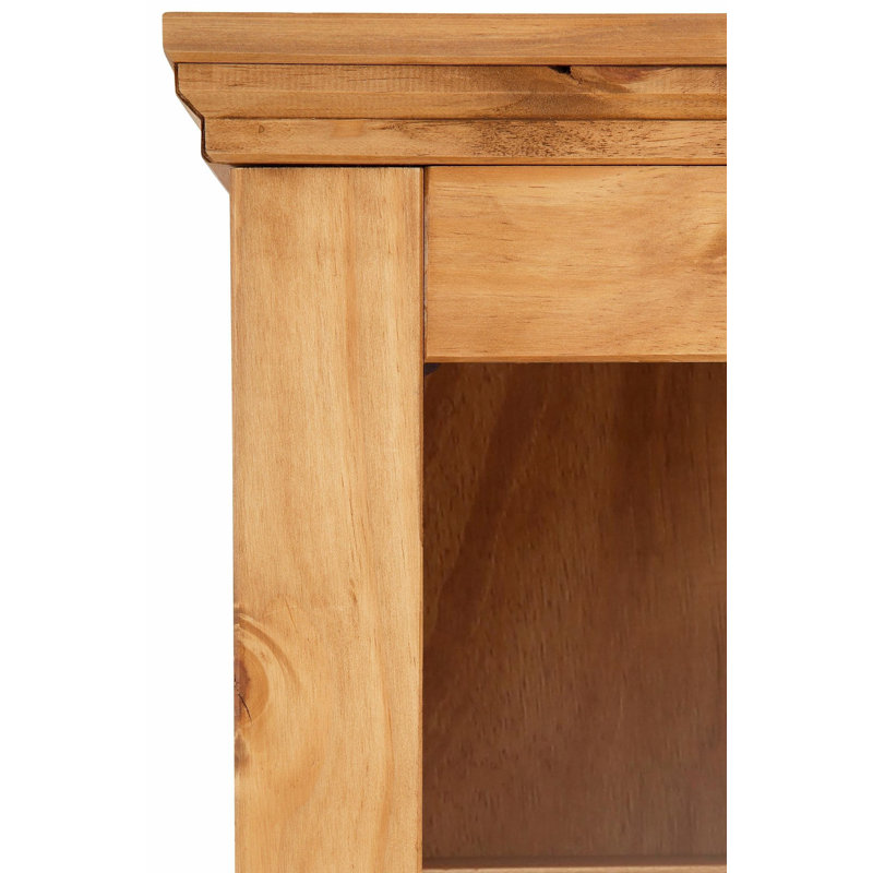Addy 180cm H x 55cm W Standard Bookcase, Brown