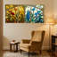 Ensemble de 3 reproductions d'art mural sur toile en vitrail-1837601473