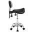 Tabouret de selle avec support pour le dos, tabourets roulants avec repose-pieds, tabouret ergonomique réglable avec roues, dossier réglable en hauteur et en angle pour le salon Spa Spa