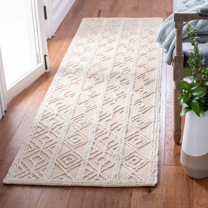 Tapis géométrique performance touffeté à la main MSR Trace Martha Stewart, Tapis de couloir 2 pi 3 po x 8 pi