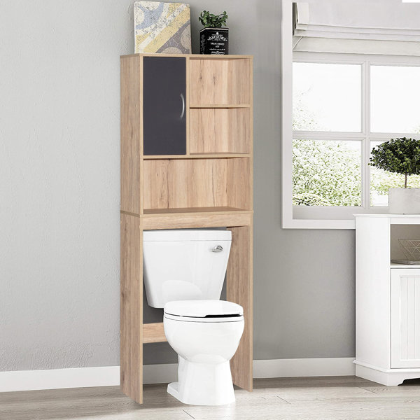 Aidie 24.8 W x 76.8 H x 7.87 D Over-the-Toilet Storage Latitude Run Finish: Brown