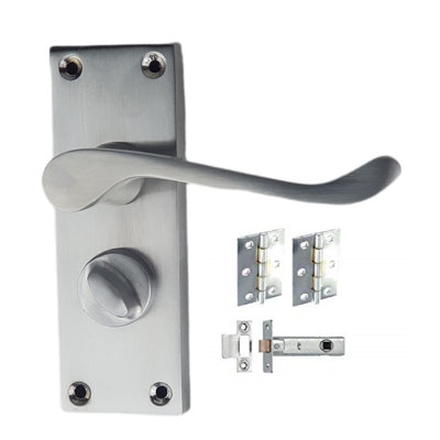 Victorian Scroll Bathroom Door Handle