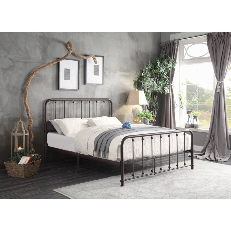 Mobilier de chambre Classic, Très grand lit, Bronze Antique
