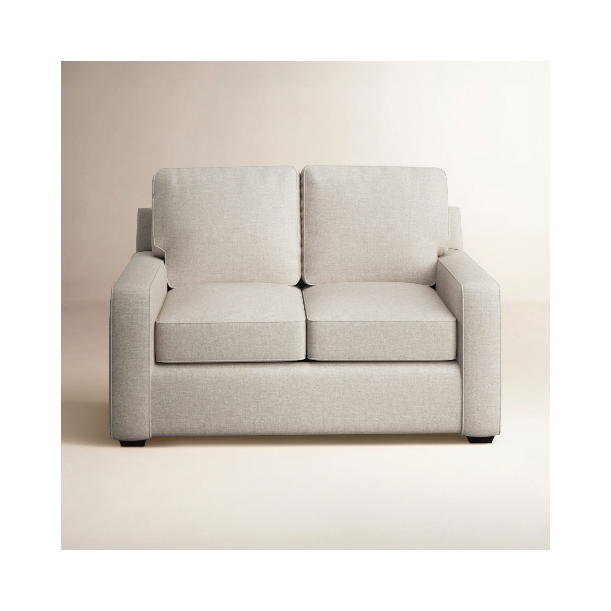 Taylor 56'' Upholstered Loveseat, Nomad Snow Crypton® Chenille