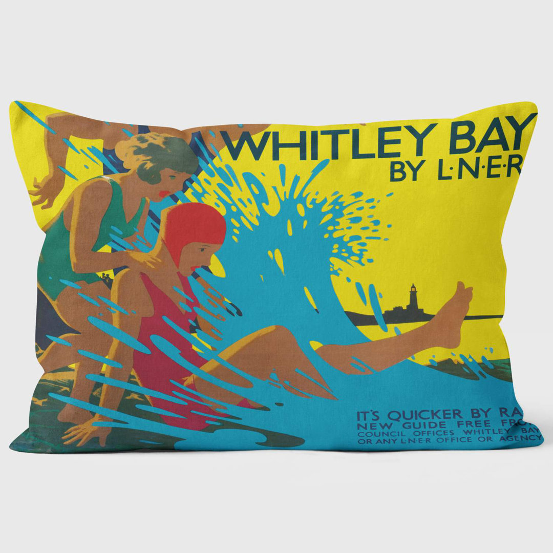Whitley Bay by LNER 1930s - National Railway Museum Cushion