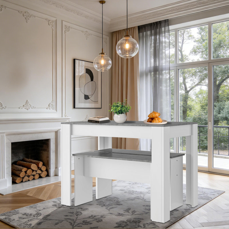 4 - Person Dining Set, Gray