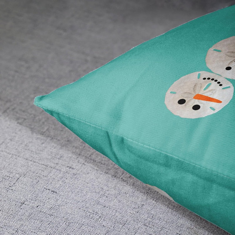 Ensemble de 2 taies décoratives Patchwork Sand Dollar Snowman