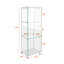 Vitrine moderne en verre avec lumières DEL-665244182