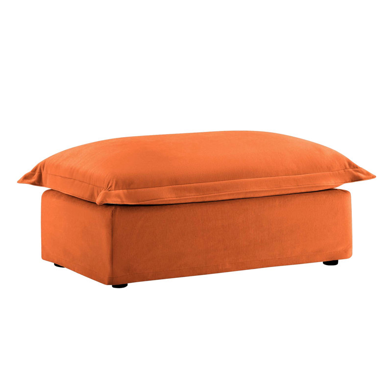 Orange avec coussins de dossier haut, housses amovibles, sièges spacieux et siège profond en tissu épais et stable, rembourrage en coton, confortable, assemblage rapide