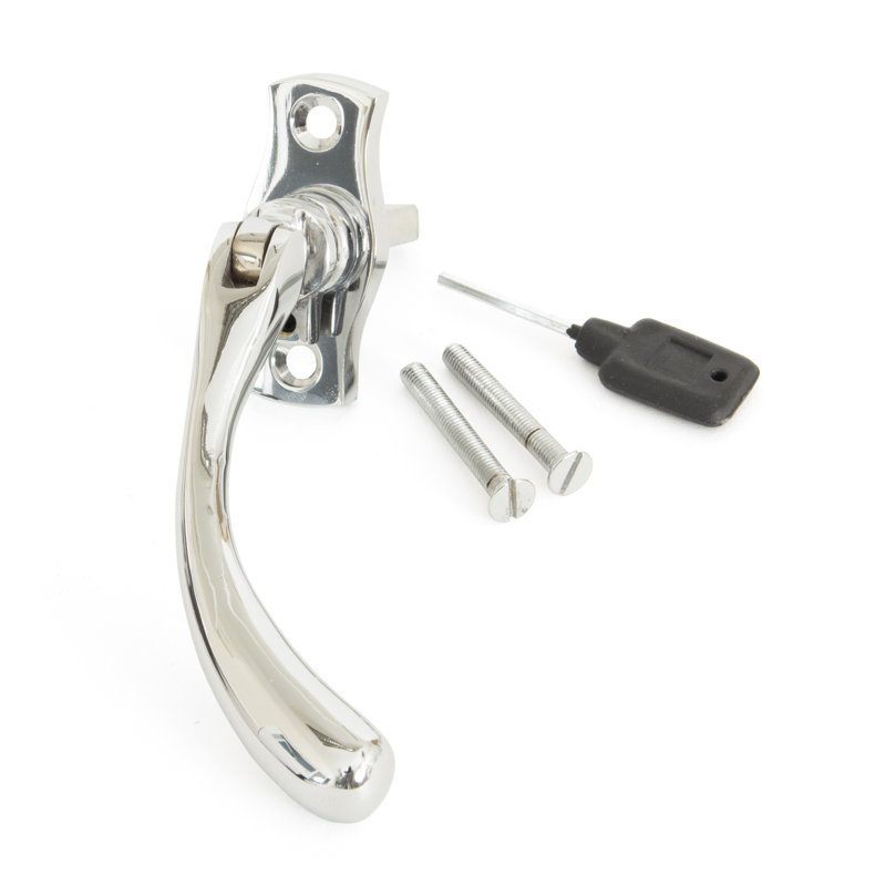 Peardrop Espag Door Accessory, Polished Chrome
