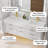 Lumino 60" Wall Mounted Double Sink Bathroom Vanity with Engineered Stone Top, LED Light, 6 Soft Close Drawers-577031230