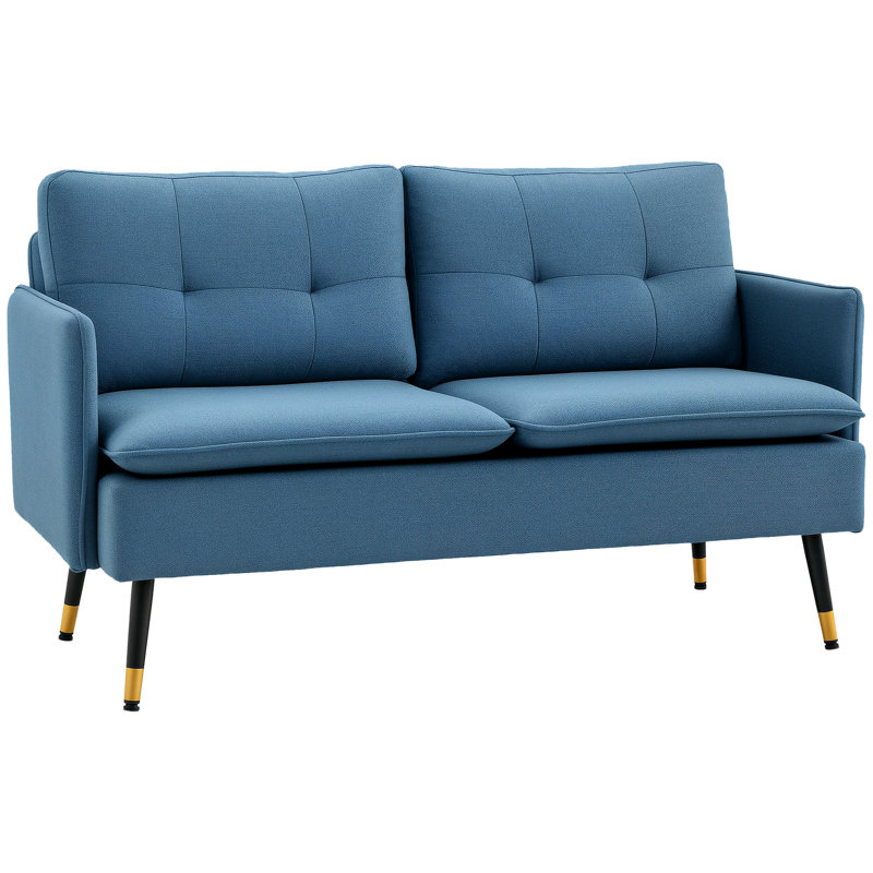 Canapé-lit de chambre à coucher 55 po mitsi, Bleu foncé