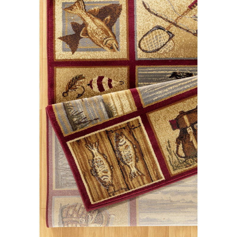 Nature's Nest Gccbl3003 Red Area Rug, 7 Ft. 10 In. X 3 In., Polypropylene, Stain , For Balcony, Rectangle 7'8" x 10'6"