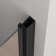 Framed Pivot Swing Shower Door With Frosted Tempered Glass34 In.w X 72 In.h