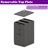 66.93" L Shaped Executive Standing Desk With File Cabinet with Pre-Assembled Frame and Lockable Cabinet-626097632-616328552