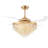 Retractable Crystal Ceiling Fan With Led Lights & Remote Control-1927853420