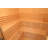 Outdoor Traditional Steam Sauna For 4-6 People, White Pine Square Sauna Room With Tempered Glass Door, Weatherproof Roof
