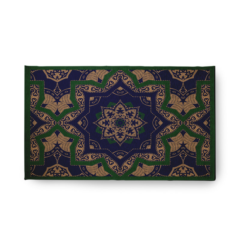 Rectangle Rectangle 18" X 30" Indoor/Outdoor Area Rug with Non-Slip Backing