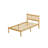 14"H TwinXL Heavy-Duty Easy Assembly Solid Wood Bamboo Platform Bed Frame with Headboard，Metal Slats No Box Spring Need & No Squeak-1225217758-1209602971