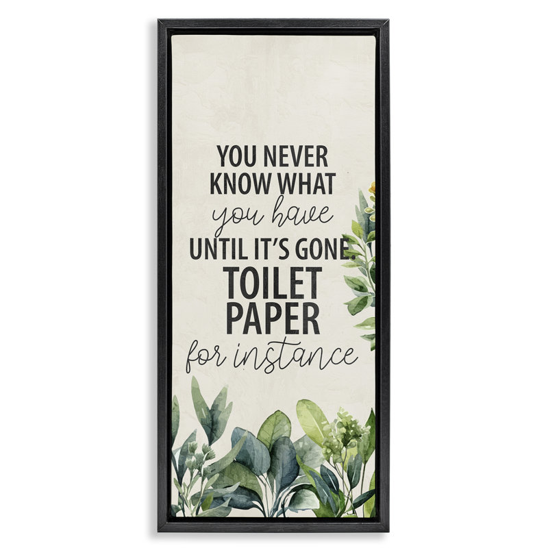 Art mural sur toile «Never Know till Gone Floater» par Kim Allen, Cadre flottant noir de jais, H 31 po x l 15 po