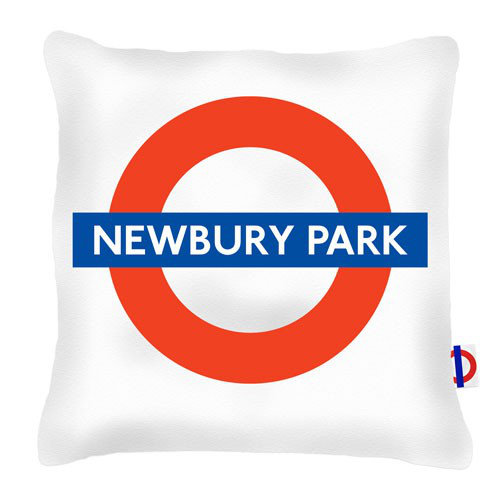 Newbury Park Tube Station London Transport Cushion