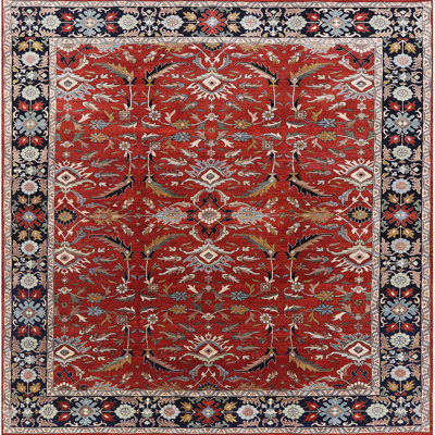 Tapis oriental rouge / noir / bleu