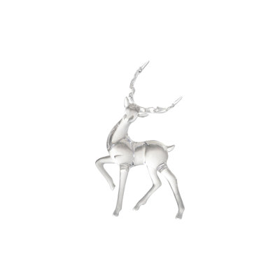 Figurine de cerf debout en acrylique transparent