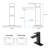Single-Hole Single-handle Bathroom Faucet with Drain Assembly-70785749