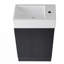 Meuble-lavabo de salle de bain avec lavabo, meuble-lavabo de salle de bain avec tablette à deux niveaux, orientation gauche ou droite-709941479