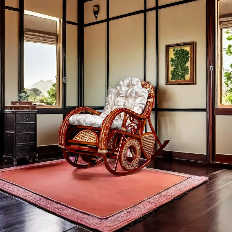 Quality rattan woven leisure home rocking chair