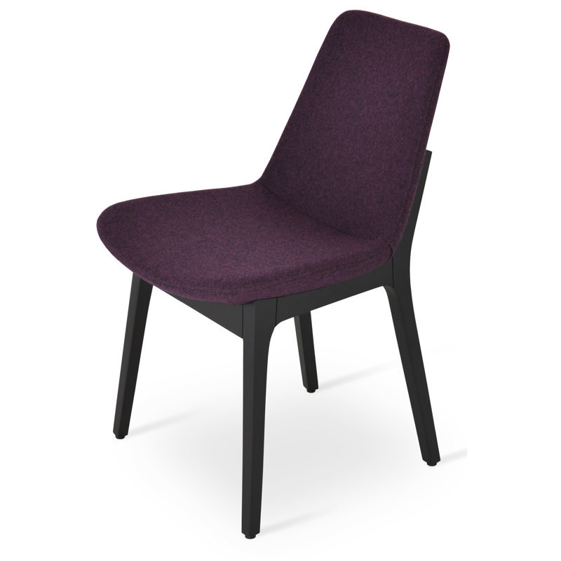 Eiffel Wood Dining Chair, Wenge, Deep Maroon