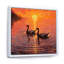 Cygnes amoureux, coucher de soleil romantique-972005418-999009998
