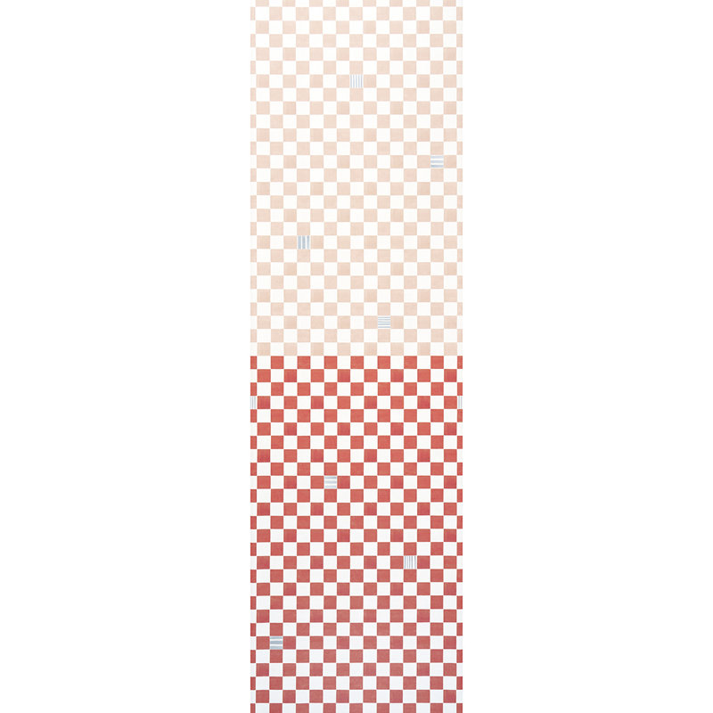 Papier peint Schumacher X Backdrop Gambit, Rose terreux / rouge