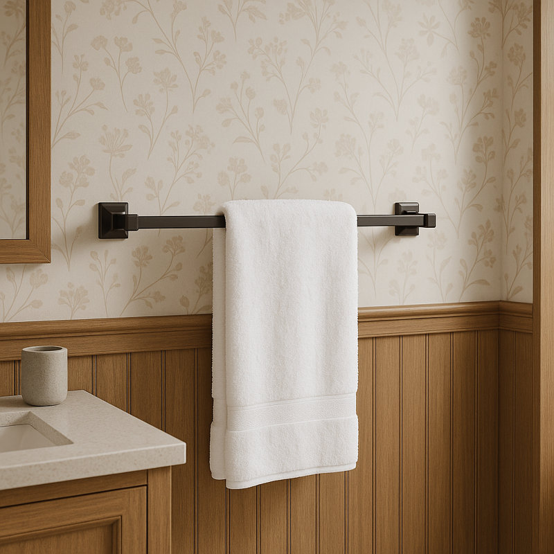 Porte-serviettes mural 30 po Chertsey, Bronze huilé