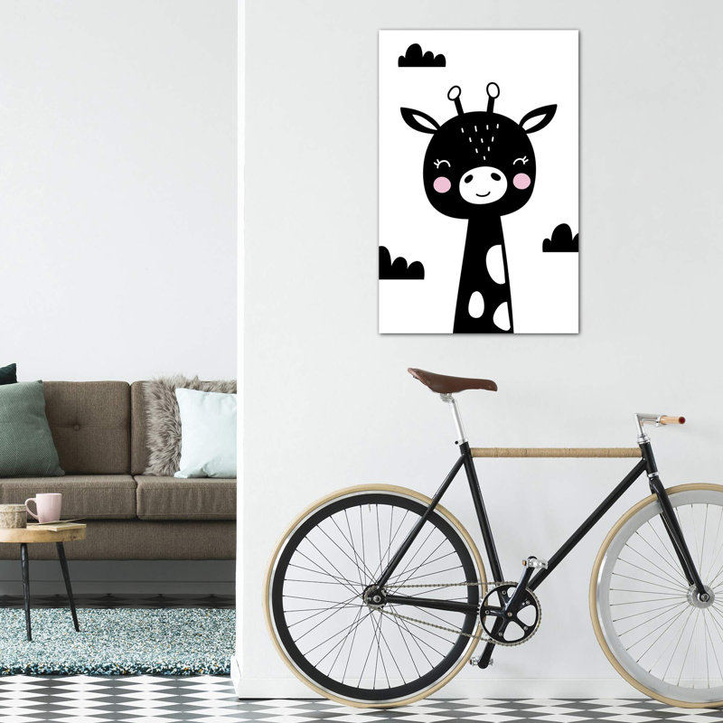 Gironde Scandi - impression d'art graphique, H 48 po x l 32 po x P 1,5 po, Toile tendue, Pas de tapis
