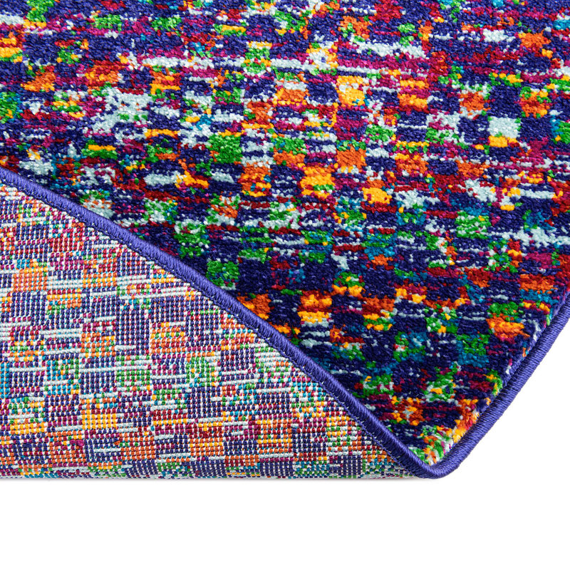 Malaija Abstract Indoor Rug, Round 5'3"