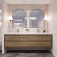 Ensemble de meuble-lavabo double mural 84 po Azden-1534811294