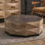 Table basse rétro en bois manufacturé massif