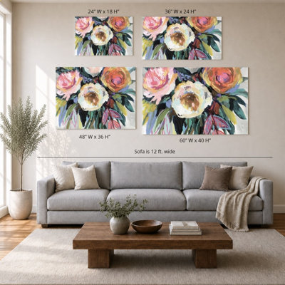 First Kiss Light by Jeanette Vertentes - Graphic Art on Canvas
