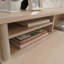 Bahut avec casiers de rangement, finition érable (sans table)