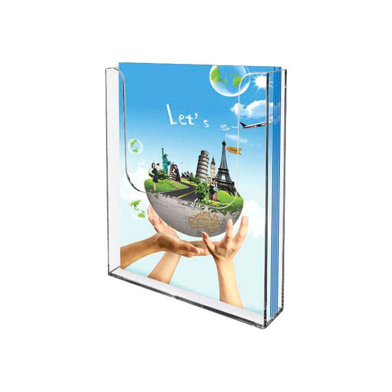 Porte-brochures mural, H 6,5 po x l 6,34 po x P 1,57 po